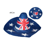 49CM MEXICAN HAT WITH OZ FLAG