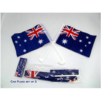 AUSTRALIA FLAG CAR -SET OF 2 30x60