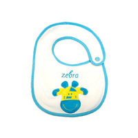JUNGLE BRIGHT YELLOW ZEBRA BIB