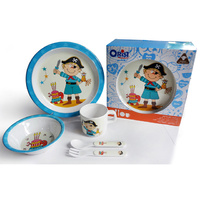 MELAMINE SET PIRATE DESIGN 5PC