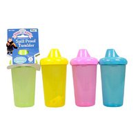 SPILL PROOF CUP BPA FREE 266ML 4ASST SOLD QTY12