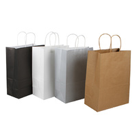PLAIN GIFT BAG LARGE 4ASST 25.5X30CM QTY12