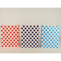 DOT GIFT BAG JUMBO 25X11X32CM SOLD IN QTY12