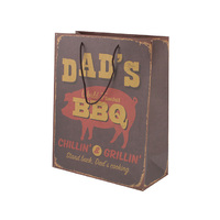 GIFT BAG DADS BBQ 26X33X12CM SOLD QTY10
