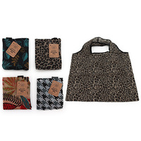 FOLDING SHOPPING BAG 4ASST SOLD QTY12