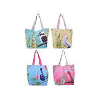AUSTRALIAN BIRDS TOTE BAG 4ASST