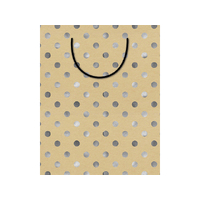 MIX BAG LRG SPOTS SILVER FOIL KRAFT SOLD QTY12