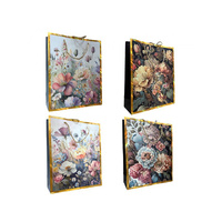 GIFT BAG HOT STAMPING 26X32X10CM MEDIUM 4ASST SOLD QTY12
