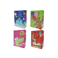 GIFT BAG GLITTER ANIMALS 26X32CM QTY 12
