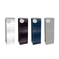 GIFT BAG SILVER GLITTER BOTTLE SOLD QTY12