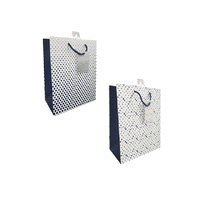 GIFT BAG BLUE PATTERNS XS SOLD QTY 12