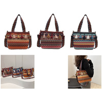 BOHEMIAN TASSEL CROSSBODY BAG 31X8.5X24CM 3ASST SOLD QTY6