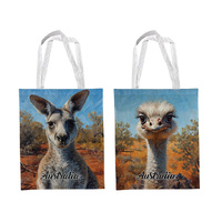 34X47CM AUSSIE ANIMAL TOTE BAG 2ASST SOLD QTY6
