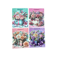 HOT STAMPING GIFT BAG 26X32X10CM 4ASST SOLD QTY12