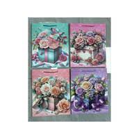 HOT STAMPING GIFT BAG 18X23X10CM 4ASST SOLD QTY12