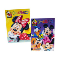 MICKEY & MINNIE COLOURING BOOK 80PG 2ASST