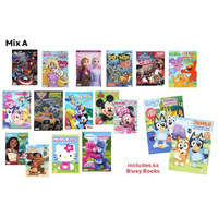 LICENSED COLOURING BOOKS ASST SOLD QTY12