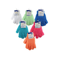 BATH GLOVE ASSORTED COLOUR UN12