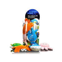 SEA CREATURES BATH SCRUBBIES UN12