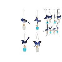 BLUE BFLY WREN HANGING CAR DIFFUSER UN36