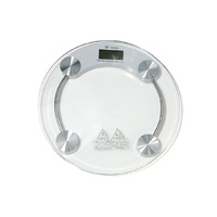 BATHROOM SCALE GLASS 2xAAA BATTERIES