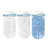 BATH MAT PVC 34X67CM 3ASST