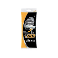 BIC METAL SHAVING RAZORS 5PC SOLD QTY 12