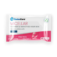 SWISSCARE 3 IN 1 MICELLAR WIPES 2X20PACK UN12