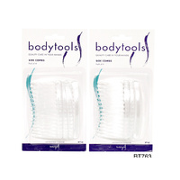 B/TOOLS SIDE COMBS CLEAR PKT 4