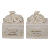 12CM DOG/CAT MEMORIAL BOX 2ASST