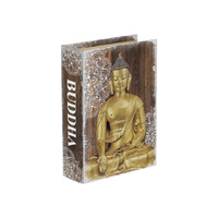 23X17 GOLD BUDDHA MANDALA BOOK BOX