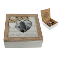 18X18CM WHITE MDF MUM FRAME BOX QTY 2