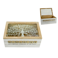 24X16CM MEMORIES TREE OF LIFE BOX QTY 2