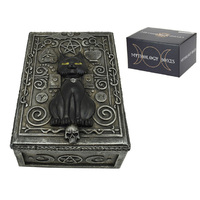 13X10CM BLACK CAT SPIRIT BOX