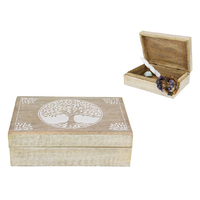 25X17CM TREE OF LIFE MANGO WOOD BOX