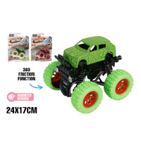 BIG FOOT 360 FRICTION VEHICLE 24X17CM 2ASST