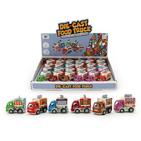 DIE CAST PULLBACK FOOD TRUCK 6ASST UN24