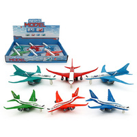 DIE CAST PULLBACK JET PLANE 2ASST 18CM UN6