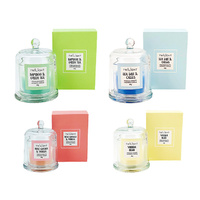 JAR CANDLE BELL LID 8.4X12CM 4ASST