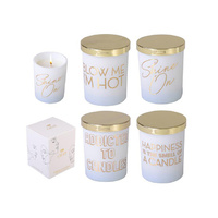LESS CHAT CANDLE WHITE 4ASST