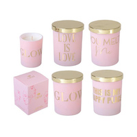 LESS CHAT CANDLE PINK 4ASST