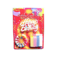 BIRTHDAY CANDLES SET HAPPY BDAY