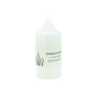 CANDLE PILLAR 7X15CM WHITE