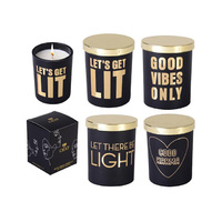 LESS CHAT CANDLE BLACK 4ASST