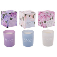 BLOOM CANDLES 160G 3ASST SOLD QTY6
