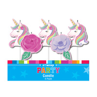 CANDLE UNICORN 5 PACK SOLD QTY4