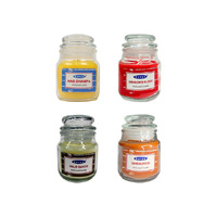 SATYA GLASS CANDLE 4 ASST 85G