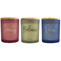 CANDLE 295G WOOD LID 3ASST SOLD QTY 6