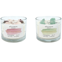 CANDLE JAR 340G 11X8CM 2ASST SOLD QTY6