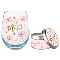 LOVELIEST MUM CANDLE STEMLESS SET 20HR VANILLA